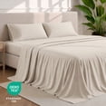 thumbnail image 5 of Bare Home Premium 1800 Collection 3-Piece Bed Sheet Set, Twin-XL, Wheat, 5 of 10