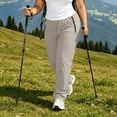 thumbnail image 2 of BVOFAR Plus Size Workout Pants for Women Lightweight Drawstring Joggers with Zipper Pockets Stretchy Outdoor Trousers Running Sports Athletic Pant Khaki XXXL, 2 of 8