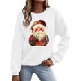 thumbnail image 2 of Neewe Christmas Sweatshirt for Women Crewneck Lightweight Long Sleeve Shirt Xmas Holiday Party Pullover Sweater Tops, 2 of 5