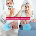 thumbnail image 5 of CZQ Soft Silicone Facial Cleansing Brush， Manual Face Scrubber Exfoliating Massage Scrub Acne Blackheads Remove Handheld Pads for Sensitive, Delicate(Pack of 2), 5 of 5