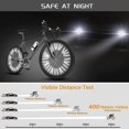 thumbnail image 3 of 96-Pack Silver ABS Bicycle Spoke Reflectors with Reflective Film - 75mm Length, 1.8-2.5mm Inner Diameter, Waterproof & Durable Wheel Safety Accessories for Night Riding, 360° Visibility up to 400, 3 of 5