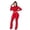 Red, variant on Lindreshi 2 Piece Sets for Women Long Sleeve Women's Fashion Line Pleated Pants Long Sleeve Sexy Pullover Set