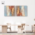 thumbnail image 3 of Art Remedy Warm Boho Abstracts Canvas, 40" x 40", Silver Frame, Canyon Colors II Set, 3 of 5