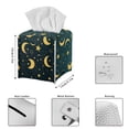 thumbnail image 5 of ZUXONGSY Galaxy Moon Square Tissue Box Cover Star Modern PU Leather Tissue Box Holder Waterproof Leather Tissue Box Cover for Bathroom,Car,Bedroom, Hotel, Office, 5 of 7