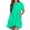 FY1_Green, variant on Meichang Summer Dresses for Women Short Sleeve V Neck Mini Dress Beach Vacation Ruffle Tunic Short Dresses Casual Solid Loose Fit Pleated Swing Dresses with Pockets