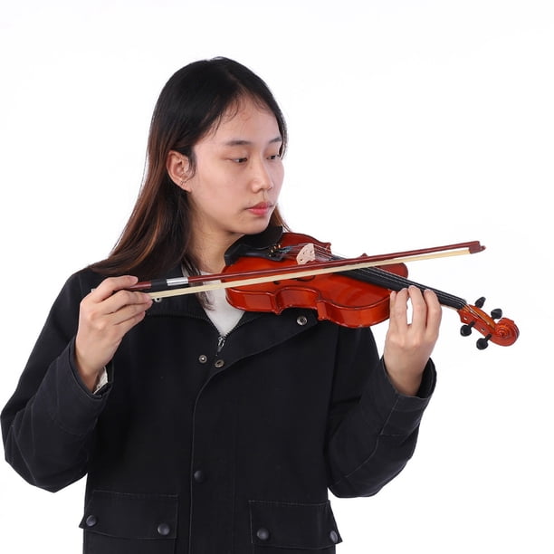 Traje De Violín, Spruce Maply Maple 1/48 Violín Con Caja Pegatina De Cuerda De Colofonia Para Niños
