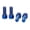 Blue, variant on Lerpwige 4Pcs 5x12mm Bike Water Bottle Cage Bolts Hexagons Socket Head Bolts Screws