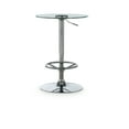 thumbnail image 3 of Powell Sherman 3-Piece Metal and Glass Pub Table Set, Brown Faux Leather, 3 of 6
