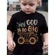 thumbnail image 1 of GOURD DOLL Boys' "My God Is So Big" Bulldozer Graphic T-Shirt - 100% Cotton, Short Sleeve, Round Neck, Casual Summer Wear, Machine Washable, Random Print, Regular Fit, 12 & Under, 1 of 6