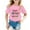 Pink, variant on Girls Tops 100 Days Of School Shirt for Toddler Happy 100th Day T-Shirt Kids Tees Tops