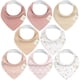 thumbnail image 1 of Baberos tipo bandana KeaBabies, 100% algodón orgánico, paquete de 8 unidades para niñas, 1 of 9