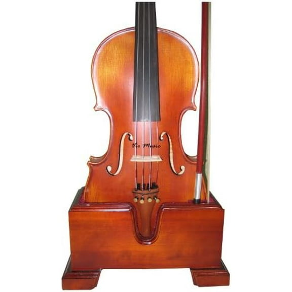 #503 Violin and Bow Wooden Holder (Stand), Plush Velvet, Safe and Stronghold$$Music