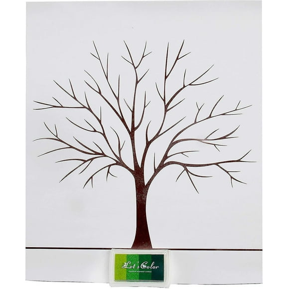 Fingerprint Tree Wedding Tree Custom Wedding Guest Book Wedding Guest Book Poster