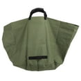 thumbnail image 2 of 33 Gallon Garden Leaf Bag, Canvas Yard Waste Bag with Rubber Handles, PVC Elastic Frame, High Capacity, Heavy Duty, Large. Suitable for Gathering Tree Leaves, 2 of 7