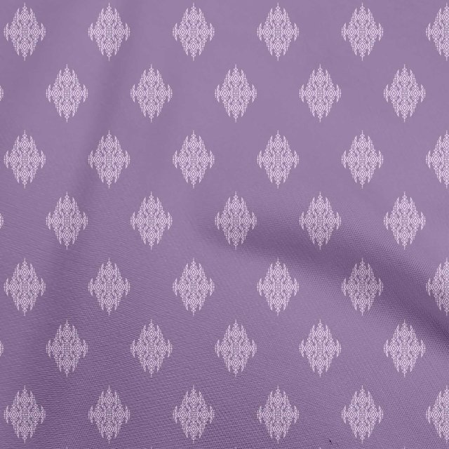 oneOone Viscose Jersey Medium Purple Fabric Geometric Fabric For Sewing Printed Craft Fabric By The Yard 60 Inch Wide