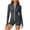 Dark Gray, variant on Aofany Two Piece Sets for Women Summer for Women High Waisted Shorts Long Sleeve Athletic UPF 50 Jacket Gym Yoga Outfit