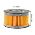 thumbnail image 2 of OULII 2Pcs Air Compressor Intake Filter Yellow Filter Paper For Industrial Use Air Compressor Parts Air Filtration, 2 of 8