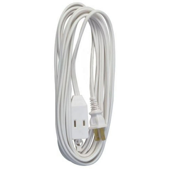 Master Electrician 09415ME 20' Foot 16/2 SPT-2 White Vinyl Cube Tap Extension Cord - Quantity of 3