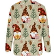 thumbnail image 4 of GHSDFBB Chandails de Noël pour Femmes Mode Loisirs Imprimé Graphique Manches Longues Hauts Mignons Chandail en Molleton Col Rond Cadeau de Noël, 4 of 5