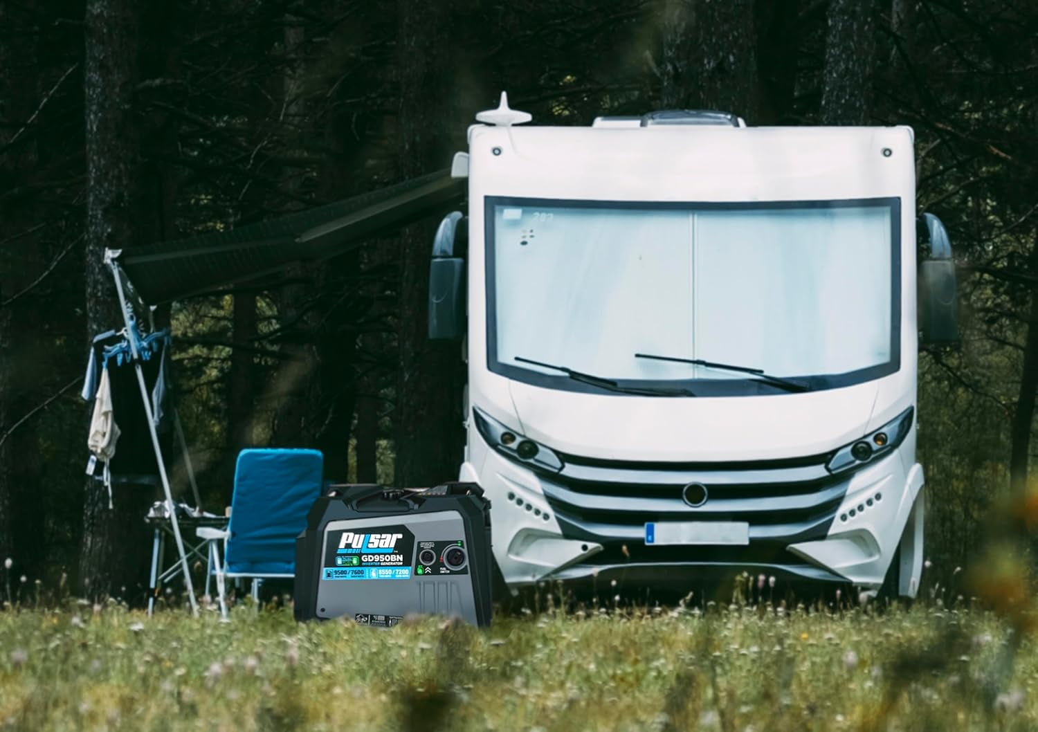 Pulsar 9500W Dual Fuel Portable Inverter Generator GD950BN – Keyed Start, RV Ready, Quiet