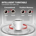 thumbnail image 3 of Toshiba Countertop Microwave Oven, 2.2 Cu Ft, 1,200 Watts, Humidity Sensor, 6 Presets, Mute Function, Stainless Steel, 3 of 9