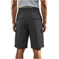 thumbnail image 7 of Men's Hiking Cargo Shorts with Zipper Pockets 7" Lightweight Quick Dry Casual Shorts for Men Golf Work (Dark Gray,XXL), 7 of 7