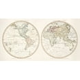thumbnail image 2 of Faden, William 24x15 White Modern Wood Framed Museum Art Print Titled - New World 1786, 2 of 4