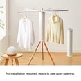 thumbnail image 4 of Tripod Clothes Drying Rack Foldable Portable Sturdy Indoor Outdoor Use, for Compact Apartments Without a Dryer, 4 of 7