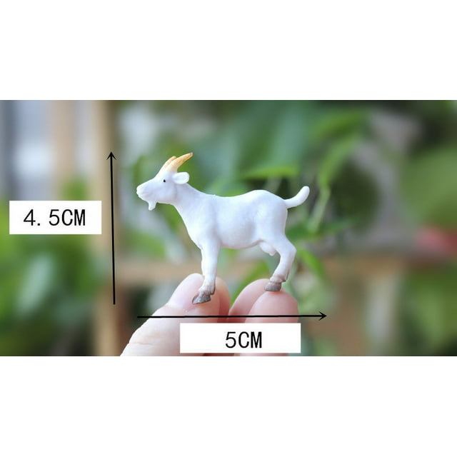 Goat figurine 6Pcs Simulated Goat Figurines Small Goat Statues Fake