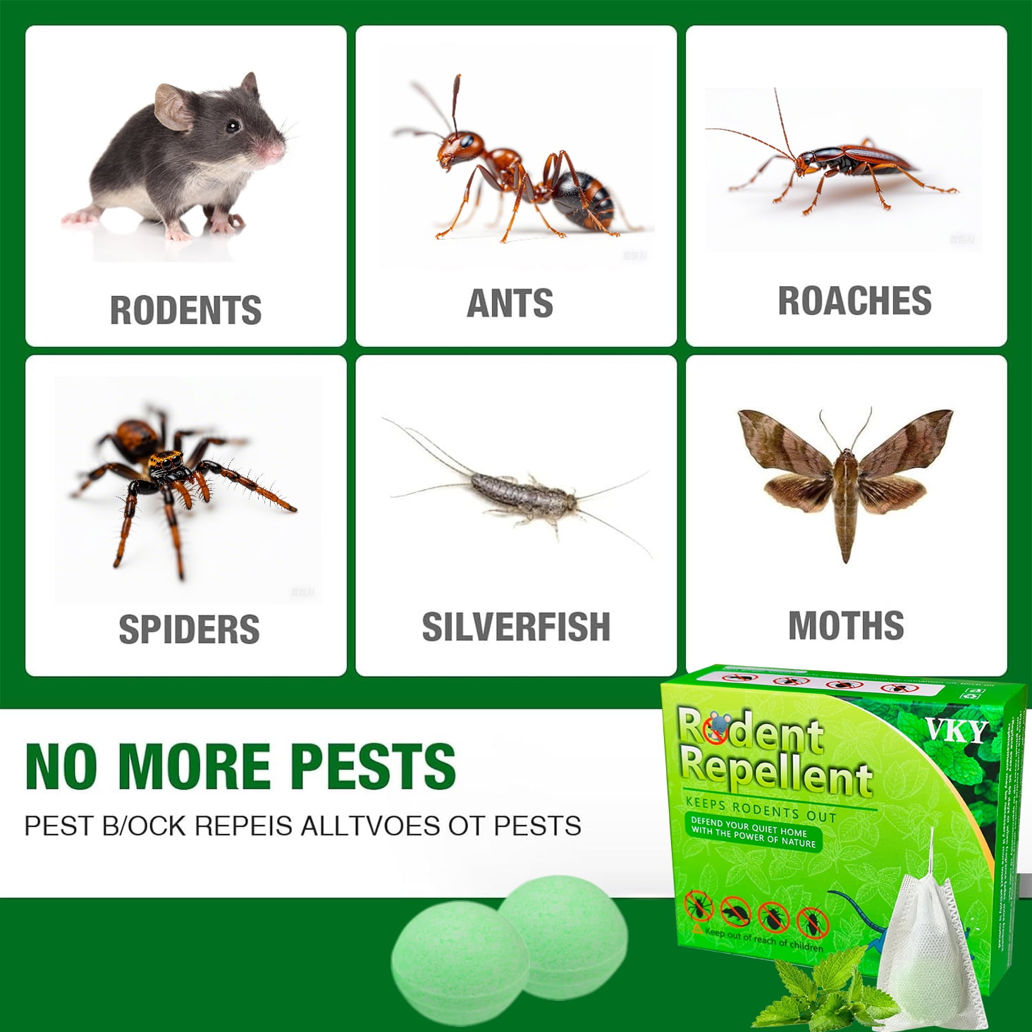 Rat Repellent for House Mice Repellent Indoor 20 Packs Of Rat Balls, Natural Ingredients, Safe For Indoor Use, Repel Rats Instead Of Killing Them, Variety Of Strong Mint Scents To Work.