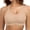 Beige, variant on Womens Y Back Padded Sports Bra Strappy U Neck Butter Soft Low Impact Workout Bras Yoga Pilates Walking Beige L