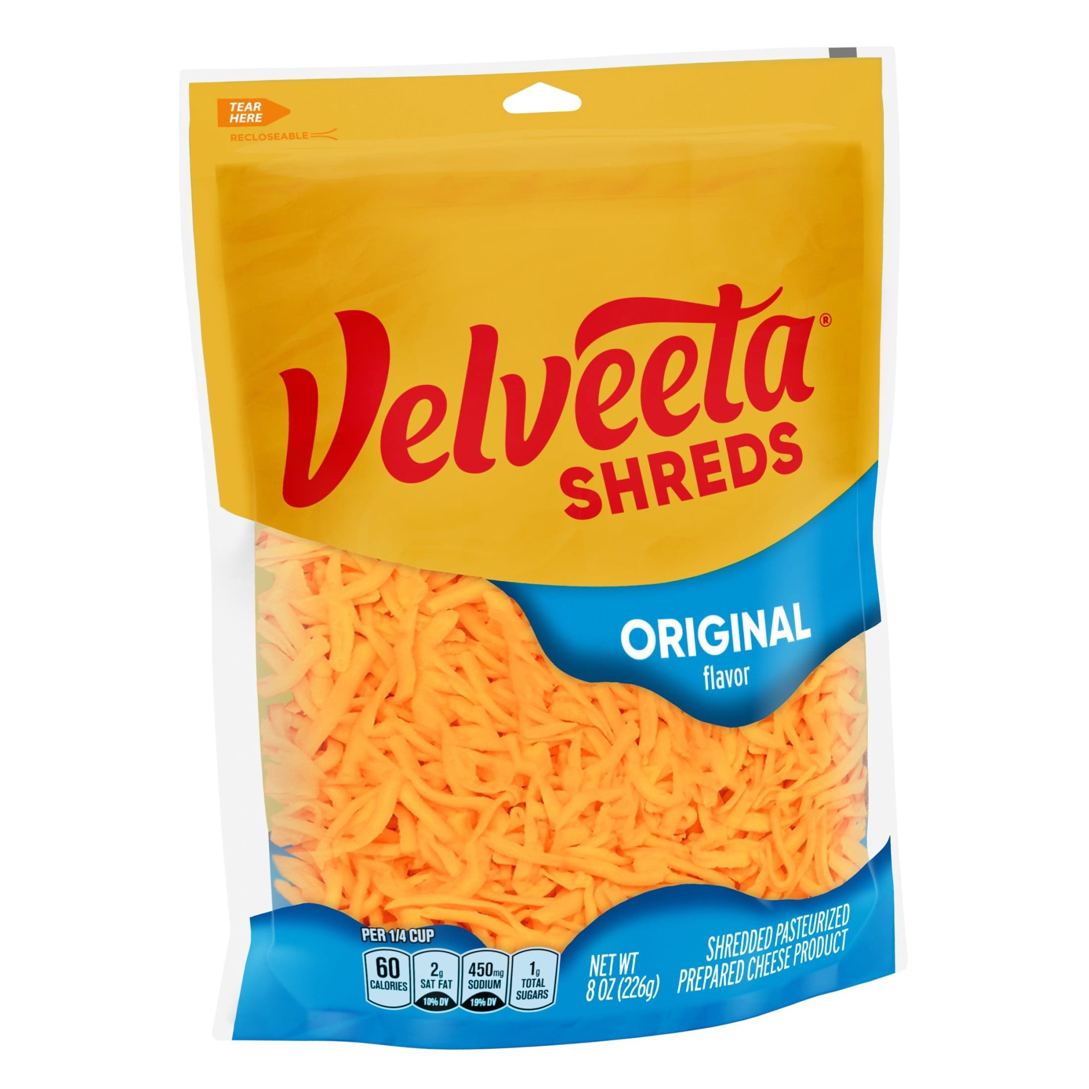 Velveeta Shreds Original Shredded Cheese, 8 oz Bag