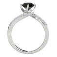 thumbnail image 3 of Aonejewelry 1.30 Ct. Ttw Halo Black Diamond Bridal Set In 14k White Gold, 3 of 4