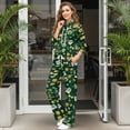 thumbnail image 3 of Xoenoiee Green Shamrock Hat Coin Bow Heart Print Sweatsuits for Women St. Patrick's Day 2-Piece Tracksuit Set Includes Jogger and Matching Pullover Sweatshirt for Sport Workout, L, 3 of 7