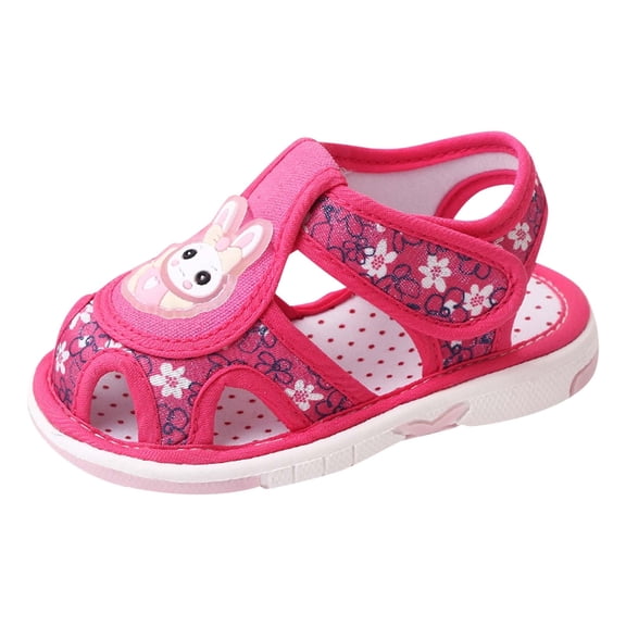 LNMQLPDBS Boys Summer Sandals Closed Toe Outdoor Casual Summer First Walkers Shoes with Cute Bunny Size 3 Toddler Shoes Summer Sandals Lightweight Anti-Slip Sole Casual Beach Shoes 