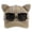 Khaki, variant on Y2K Cat Ear Trucker Hat with Detachable Sunglasses Vintage Washed Baseball Cap Pilot Style UV Protection Snapback