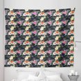 thumbnail image 1 of Aloha Tapestry, Pattern with Cocktails and Hibiscus Blossoms on Zebra Background Hawaiian Luau Theme, Fabric Wall Hanging Decor for Bedroom Living Room Dorm, 5 Sizes, Multicolor, by Ambesonne, 1 of 1