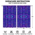 thumbnail image 2 of Mandala Design Curtains-Blackout Curtains Bedroom Decor Living Room Darkening Grommet Window Drapes 2 Panels Set 52"x 84", 2 of 2