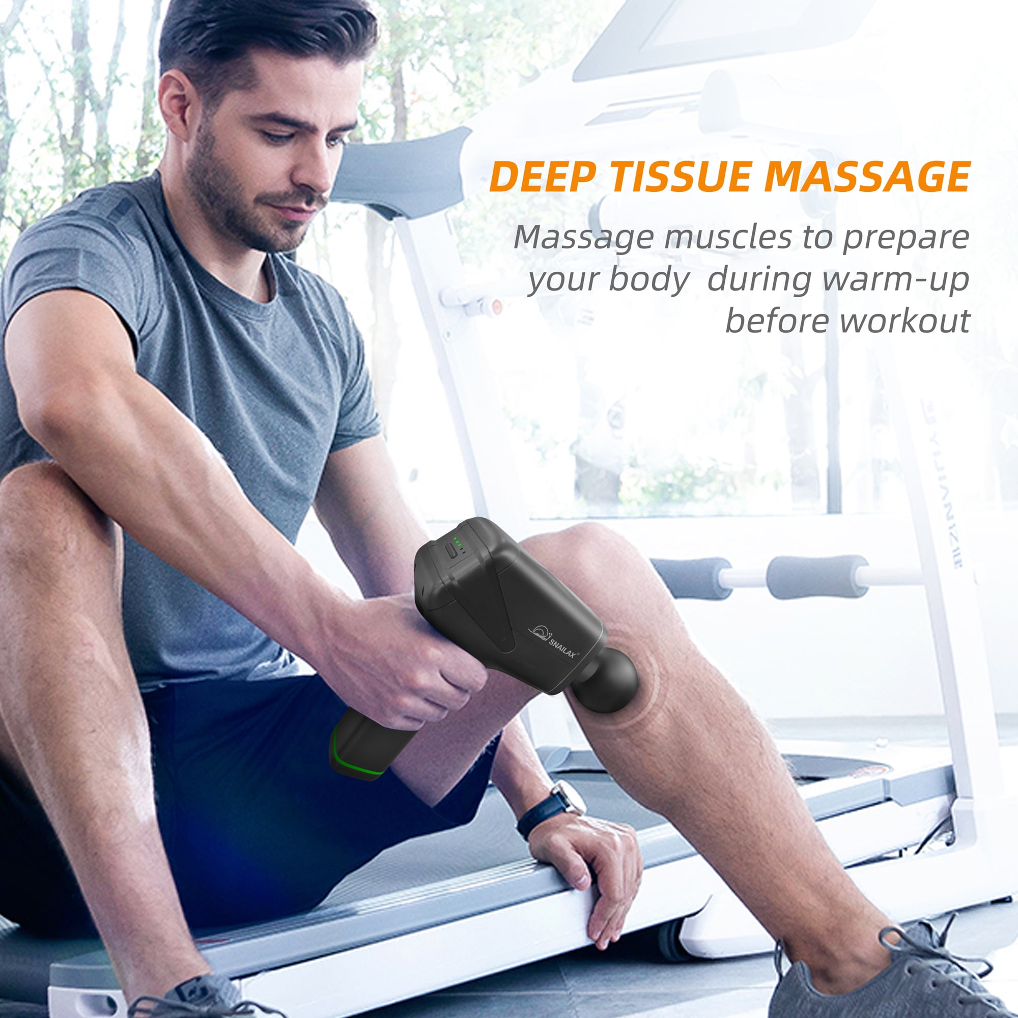 Cordless Massage Gun with Deep Tissue, Snailax Massage Gun for Athletes for Pain Relief, Christmas Gifts