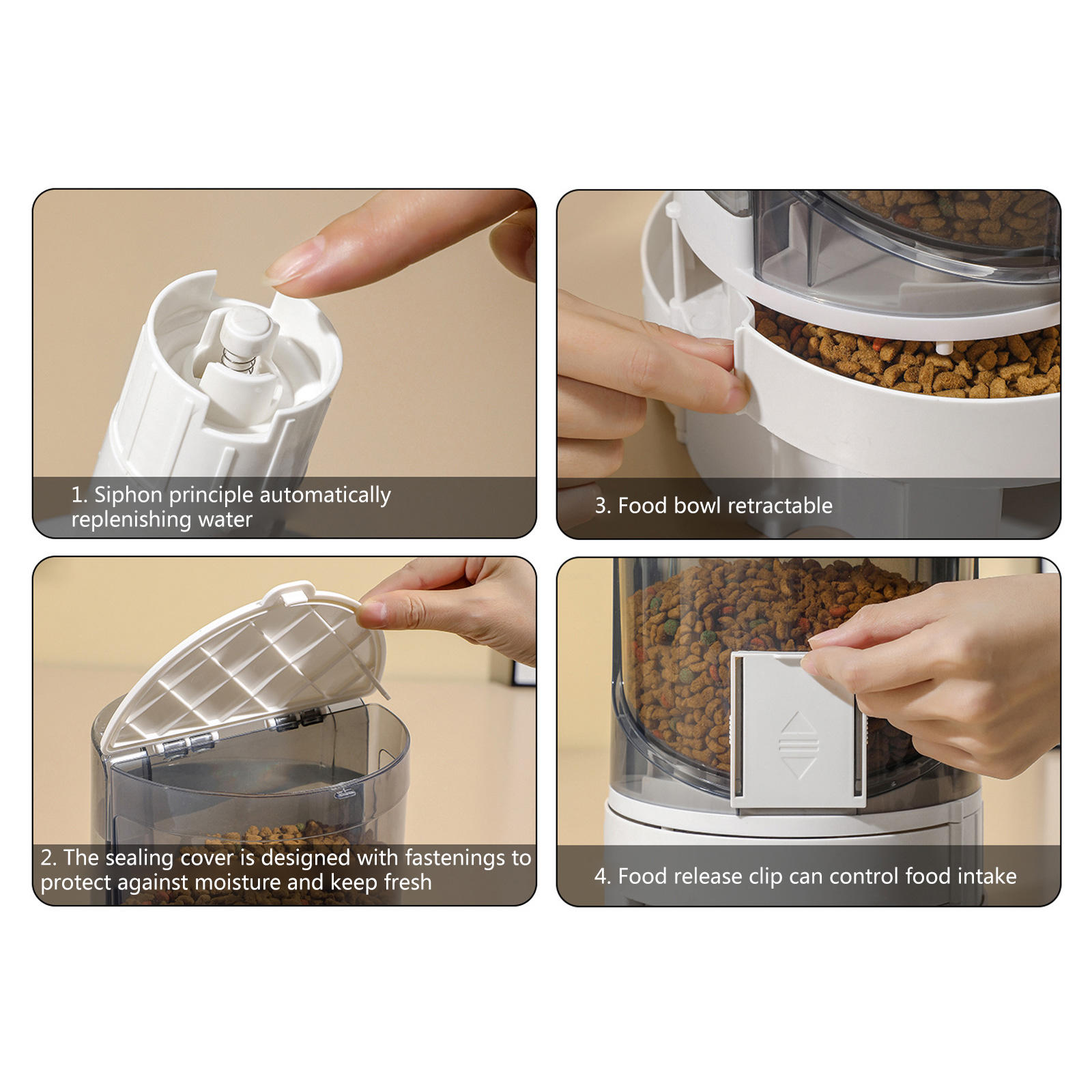 2in1 Pet Water Bowl Feeder Automatic Dog Feeding Bowl Water Dispenser Drinking Bowl Container Pet Dishware