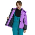 thumbnail image 6 of Wantdo Girl's Snowboarding Jacket Waterproof Raincoats Warm Winter Coat Purple 14/16, 6 of 9