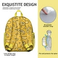 thumbnail image 3 of Floral Abstract Backpack - Waterproof Ergonomic School Bag with Durable Reinforced Stitching, 3 of 5