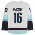 thumbnail image 2 of Jared McCann White Seattle Kraken Autographed Fanatics Breakaway Inaugural Season Jersey Patch Jersey with ''Release The, 2 of 4