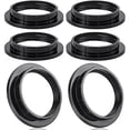 thumbnail image 1 of Pack Black Lamp Shade Reducer Rings, E27 Lamp Shade Adapter Rings, Light Shade Reducer Ring, Lamp Shade Kit, Shade Reducer Ring for Luminaire, 1 of 5