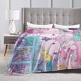 thumbnail image 5 of Hello Kitty Blanket, Super Soft Throw Blanket, Cozy Flannel Blankets For Boys Girls, Warm Blankets For Couch Sofa Bed, 40"X30", 5 of 9