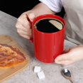 thumbnail image 4 of Taza de café de cerámica extragrande de 12 oz, taza de té súper grande de porcelana clásica con asa para la oficina y el hogar, color rojo, 4 of 5