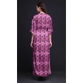 thumbnail image 3 of Bimba Rayon Abstract Tie-Dye Womens Printed Side Slit SummerDressLong Maxi Gown-Small, 3 of 6