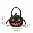 thumbnail image 5 of CAIXIA Travel Crossbody Bags For WomenHalloween Pumpkin Printed Crossbody Messenger Bag, Compact Satchel Unique Handmade Shoulder Tote Purse, 5 of 7