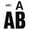 Red, variant on Chartpak  Vinyl Numbers-Letters- 2in.- Black