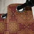 thumbnail image 4 of Ambesonne Mandala Grommet Curtain, Inspiration, 50" x 54", Red Earth Yellow, 4 of 6